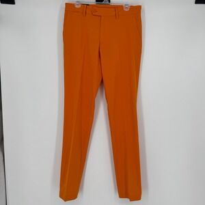 J.Lindeberg Vent Pants Russel Orange Golf Trousers 30x34‎ High Vent Slim Fit NWT